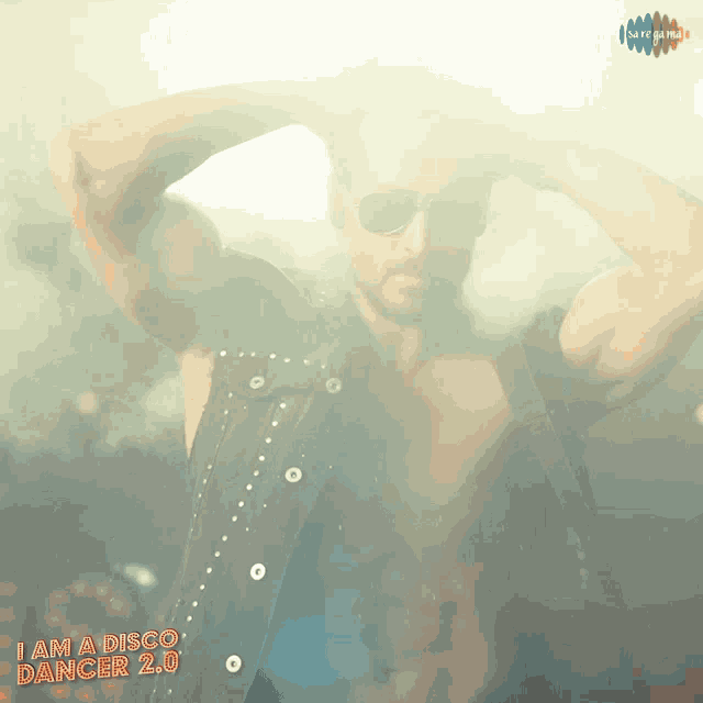 a poster for a movie called i am a disco dancer 2.0 shows a shirtless man