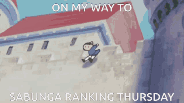 on my way to sabunga ranking thursday with a cartoon character