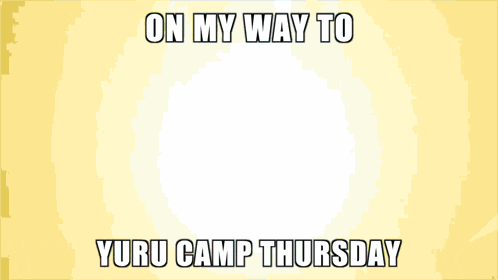 on my way to yuru camp thursday poster