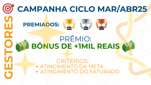 a poster for campanha ciclo mar / abr25 with a map in the background