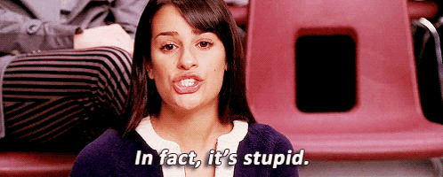 Rachel Berry Stupid GIF - Rachel Berry Stupid Rachel Berry Quote GIFs
