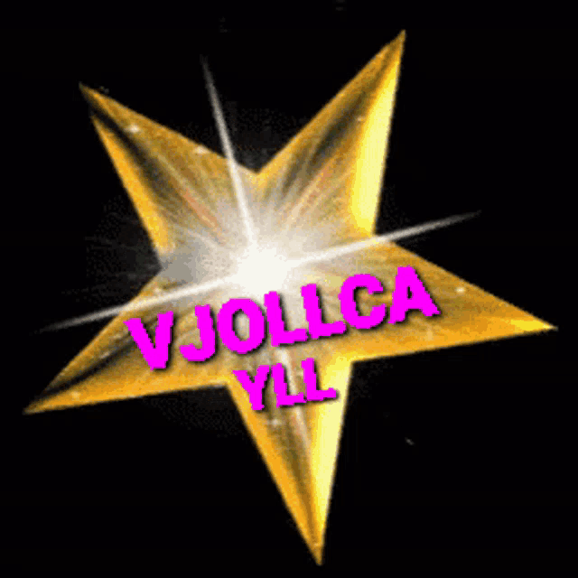 a star with the name v jolica yll on it