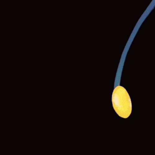 a close up of a cartoon character with blue hair