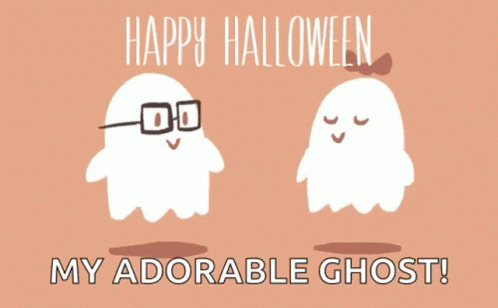 Happy Halloween Ghost GIF - Happy Halloween Ghost Kiss GIFs