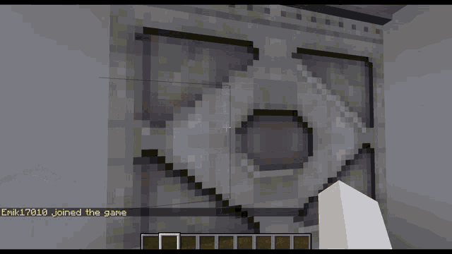 a computer generated image of a door with a geometric design on it