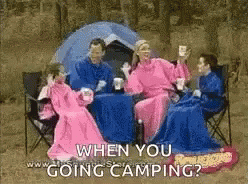 Family Camping GIF - Family Camping Robe GIFs