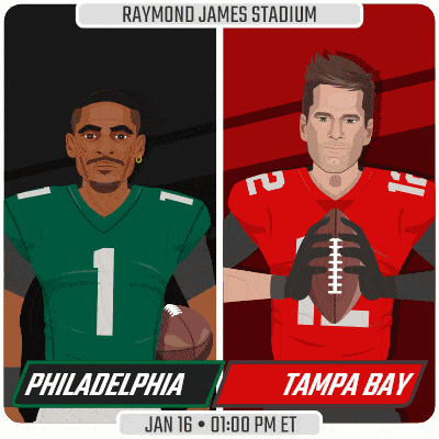 philadelphia and tampa bay are playing a game on january 16