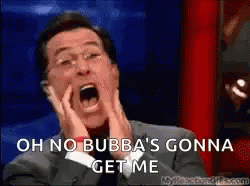 Scared Stephen Colbert GIF - Scared Stephen Colbert Scream GIFs