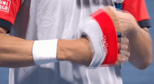 Kei Nishikori Sweatband GIF - Kei Nishikori Sweatband Wristband GIFs