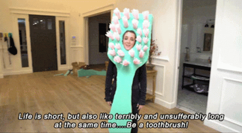 Jenna Marbles Toothbrush GIF - Jenna Marbles Toothbrush Life GIFs