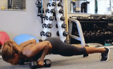Fitness Girl GIF - Fitness Push Up Workout GIFs