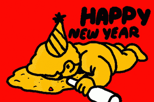 Happy New Year Drink GIF - Happy New Year Drink Cheers GIFs