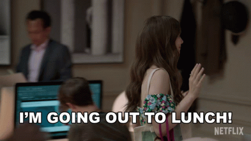 Im Going Out To Lunch Lily Collins GIF - Im Going Out To Lunch Lily Collins Emily Cooper GIFs