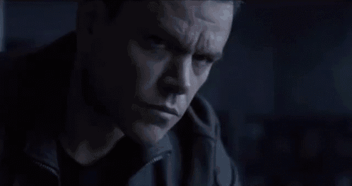 a man with a serious look on his face