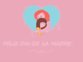 a picture of an elephant and a picture of a heart with the words de la madre on the bottom