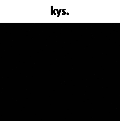a picture of a girl with long black hair and the words kys