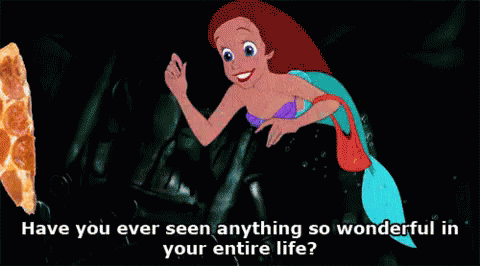 Pizza Is Life GIF - Anything Little Mermaid Pizza GIFs