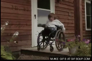 Wheelchair Fail GIF