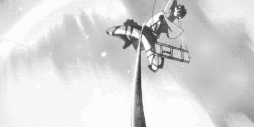 a black and white photo of a person riding a unicycle .