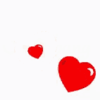 a red heart with the words `` i love you '' written on it