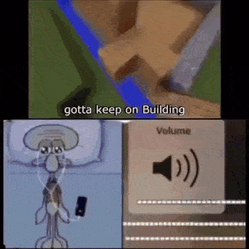 squidward from spongebob squarepants is wearing headphones and listening to music on his phone .