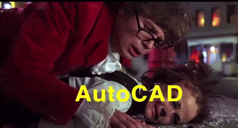a man in a red jacket is helping a woman who is laying on the ground with autocad written in yellow