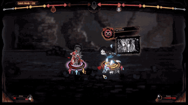 a screenshot of a video game with the words " to come my death by the blade of a friend " at the top