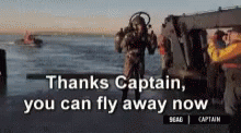 Rocket Thanks Captain You Can Fly Away GIF - Rocket Thanks Captain You Can Fly Away Omw GIFs