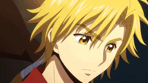 a close up of a person with yellow hair