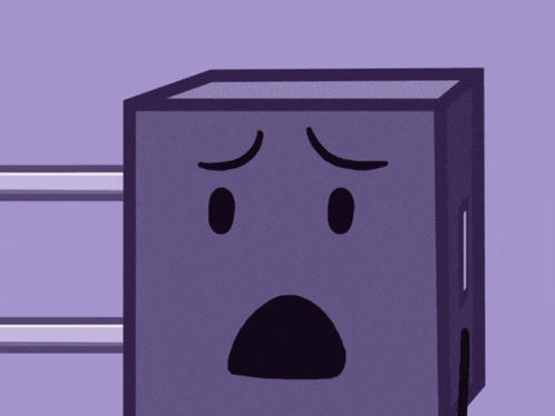 a cartoon illustration of a box with a surprised face