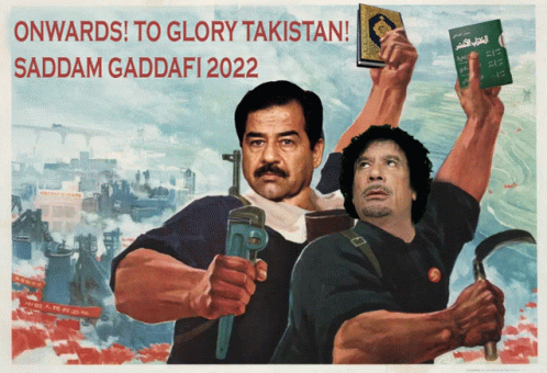 Vote Gaddafi Vote Saddam GIF - Vote Gaddafi Vote Saddam Takistan GIFs