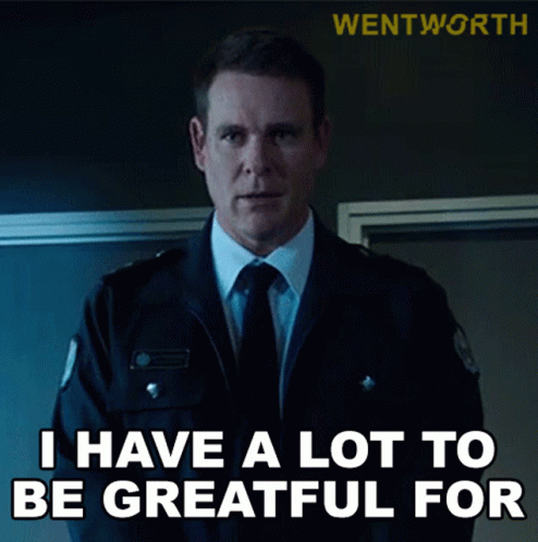 I Have A Lot To Be Grateful For Matthew Fletcher GIF - I Have A Lot To Be Grateful For Matthew Fletcher Wentworth GIFs