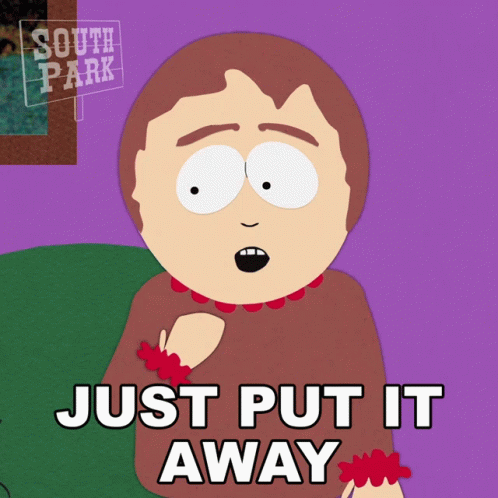Just Put It Away Sharon Marsh GIF - Just Put It Away Sharon Marsh South Park GIFs