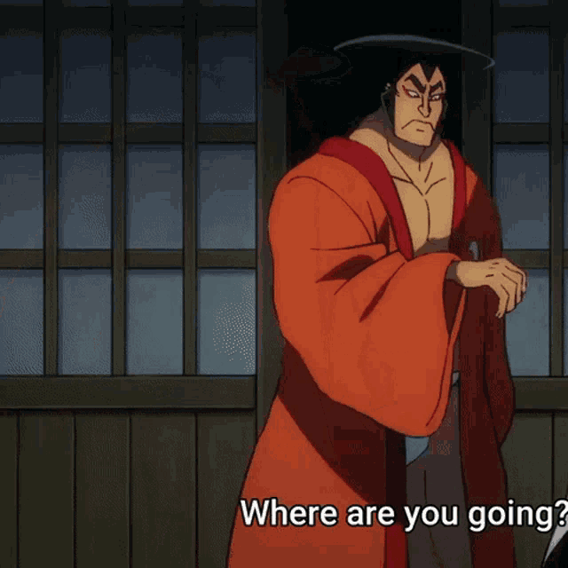 a man in a red robe and white underwear says whoa! izo!