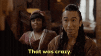 a man with long hair says that was crazy