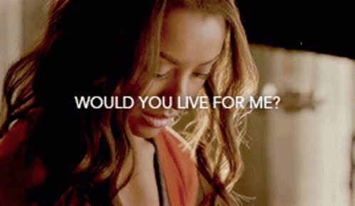 Would You Live For Me Enzo And Bonnie GIF - Would You Live For Me Enzo And Bonnie Bonnie Bennett GIFs