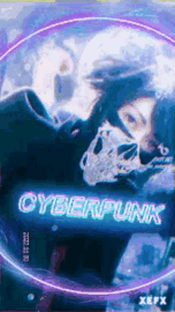 a poster for a video game called cyberpunk