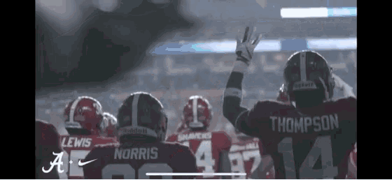 a group of football players including thompson and norris