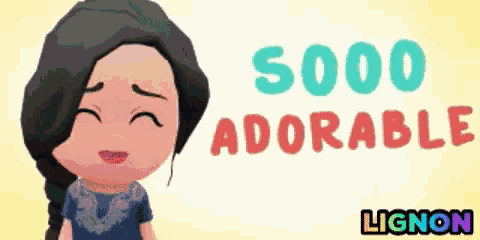 a picture of a girl with the words " 5000 adorable " on the bottom