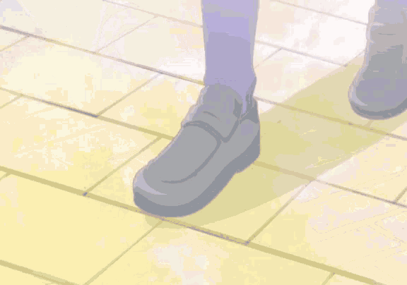 a drawing of a person 's feet with hearts drawn on them