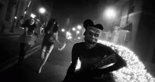 The Purge Election Year GIF - The Purge Masked Walikng Down The Street GIFs