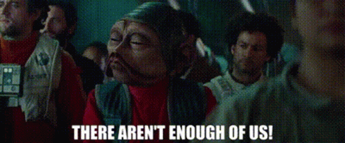Star Wars Nien Numb GIF - Star Wars Nien Numb There Arent Enough Of Us GIFs