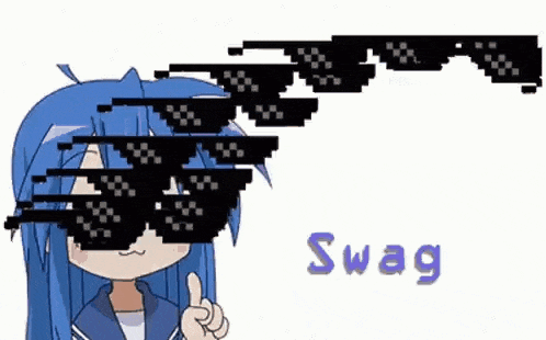 a cartoon girl is wearing sunglasses and giving a thumbs up sign .