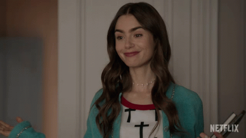 Maybe I Am Lily Collins GIF - Maybe I Am Lily Collins Emily Cooper GIFs