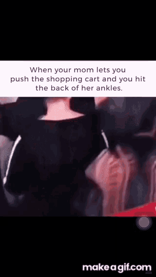Rolls Eyes Shopping Cart GIF