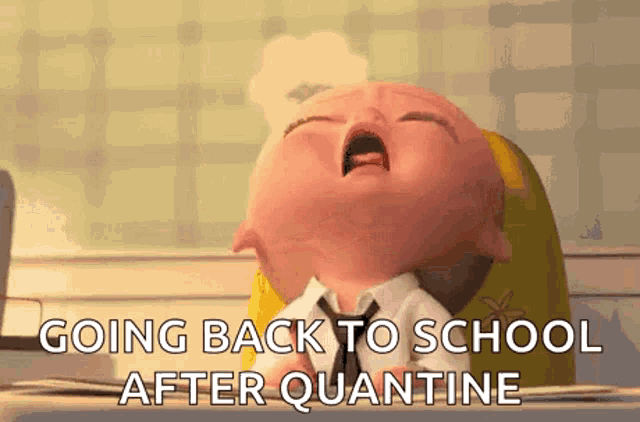 Quarantine Life Back To School GIF - Quarantine Life Back To School Sleepy GIFs