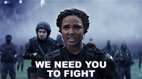 We Need You To Fight Lieutenant Hart GIF
