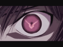 a close up of a person 's eye with a purple circle in the middle of it .
