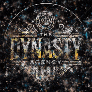 a logo for the dynasty agency with a crown on top