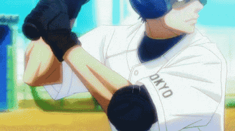 a baseball player wearing a jersey with the word okyo on it
